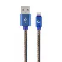 Cablexpert CC-USB2J-AMLM-1M-BL Lightning kabelis 1m, zils