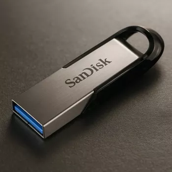 WESTERN DIGITAL SanDisk Ultra Flair 256GB USB 3.0 zibatmiņa melna/sudraba