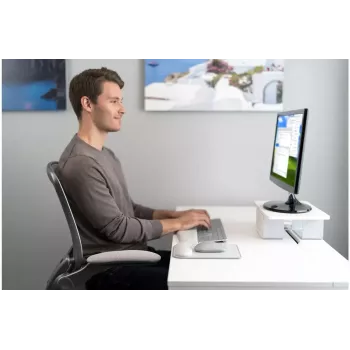 Kensington ErgoSoft Wrist Rest pelēks – peles paliktnis ar želejas atbalstu