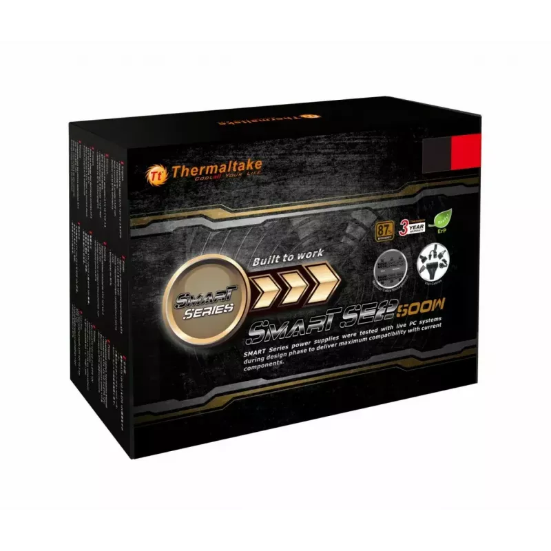 Barošanas bloks Thermaltake Smart SE2 500W Modular (efektivitāte ~87%, viena +12V līnija)