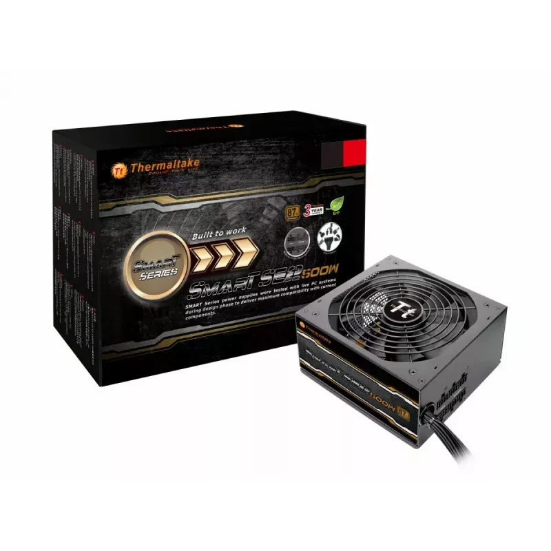 Barošanas bloks Thermaltake Smart SE2 500W Modular (efektivitāte ~87%, viena +12V līnija)