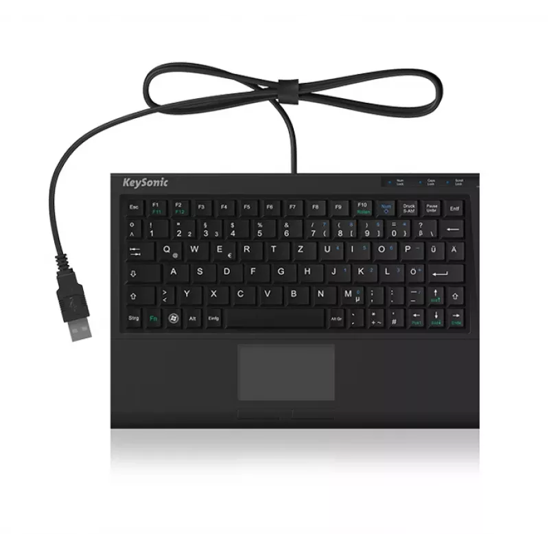 KeySonic ACK-3410 (US) tastatūra Office USB US angļu melna