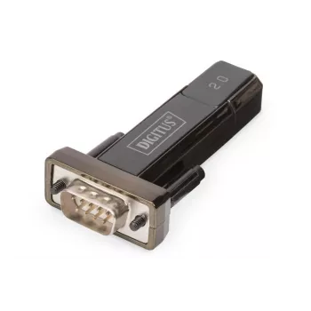 DIGITUS USB 2.0 uz seriālo pārveidotājs, DSUB 9M ar USB A kabeli 80 cm