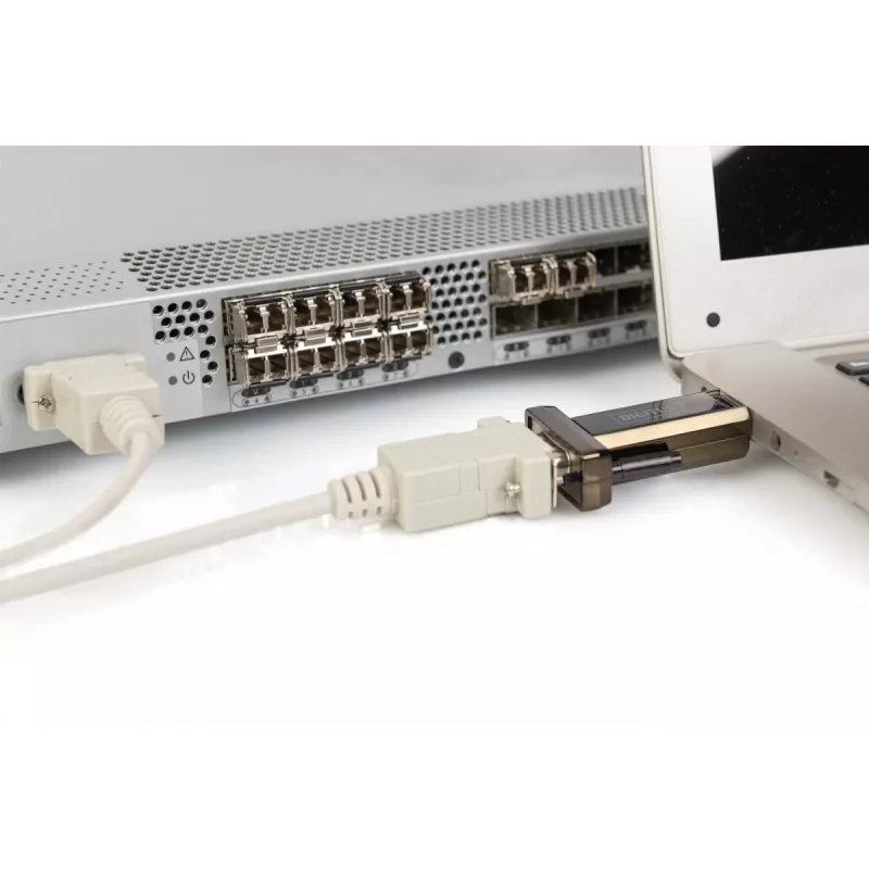 DIGITUS USB 2.0 uz seriālo pārveidotājs, DSUB 9M ar USB A kabeli 80 cm