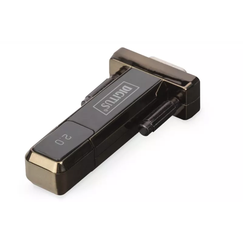 DIGITUS USB 2.0 uz seriālo pārveidotājs, DSUB 9M ar USB A kabeli 80 cm