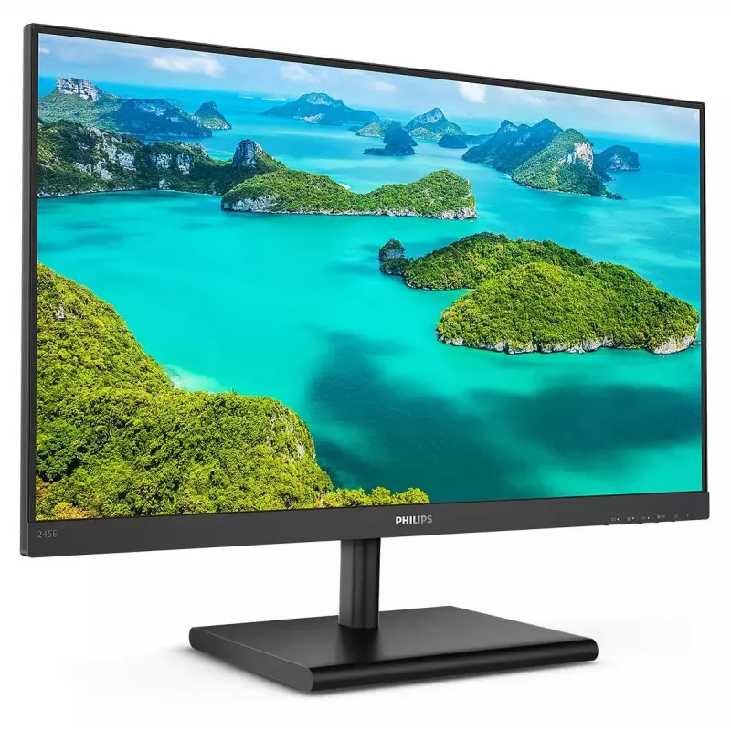 Philips E Line 245E1S/00 monitors 60.5 cm (23.8 inch) 2560 x 1440 pikseļi 2K Ultra HD LCD melns