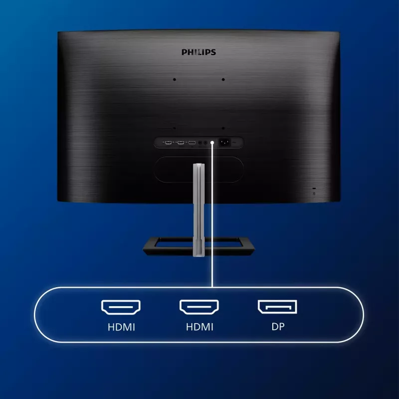 Philips E Line 328E1CA/00 dators 31.5 collu 4K Ultra HD LCD monitors, melns