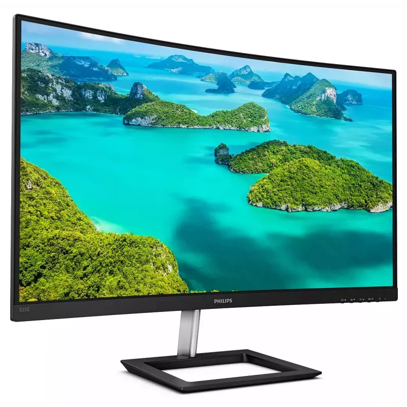 Philips E Line 325E1C/00 datora monitors 80 cm (31,5 collu) 2560 x 1440 pikseļi Quad HD LCD Melns
