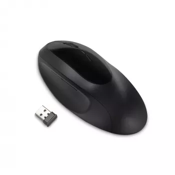 Kensington Pro Fit Ergo bezvadu pele — melna, labā roka, RF bezvadu + Bluetooth, 1600 DPI, melna