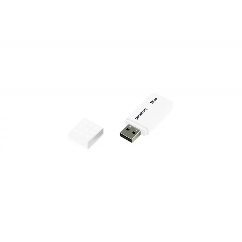 USB zibatmiņa GOODRAM UME2 16 GB USB Type-A 2.0, balta, 20 MB/s lasīšana, 5 MB/s rakstīšana
