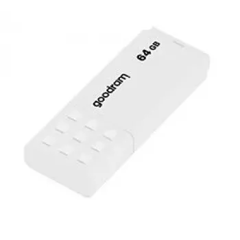 USB zibatmiņa GOODRAM UME2 64 GB USB 2.0 Type-A, balta, 20 MB/s lasīšana, 5 MB/s rakstīšana