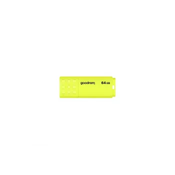 USB zibatmiņa GOODRAM UME2 64 GB USB Type-A 2.0, dzeltena, bez vāciņa, plastmasa