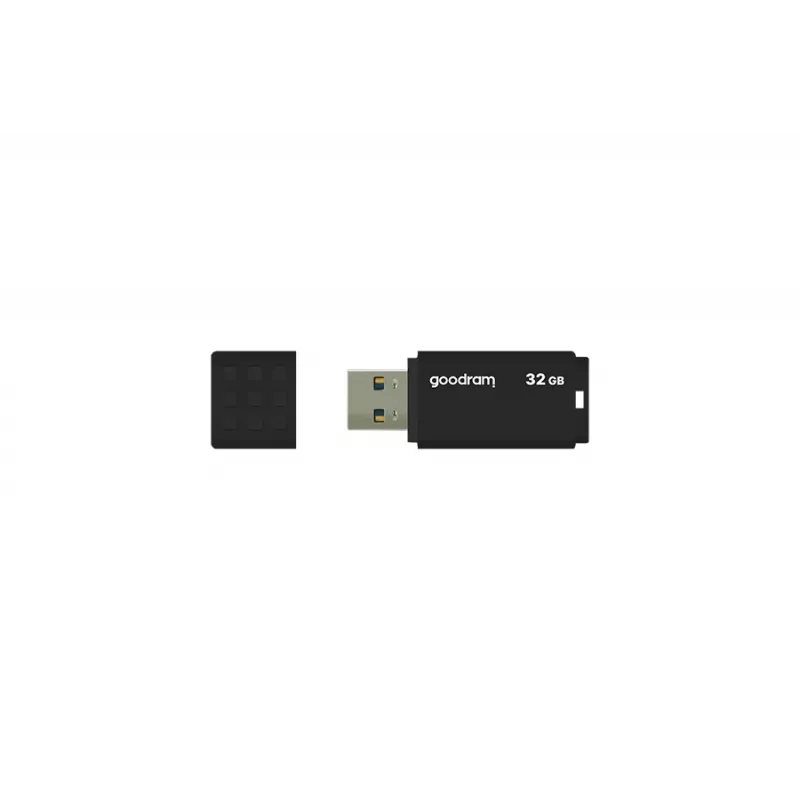 USB zibatmiņa GOODRAM UME3 32 GB, USB Type-A 3.2 Gen 1, melna, 51×21×9.6 mm