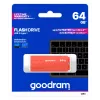 USB zibatmiņa GOODRAM UME3 64GB USB Type-A 3.2 Gen 1, oranža, 60MB/s lasīšana, 20MB/s rakstīšana