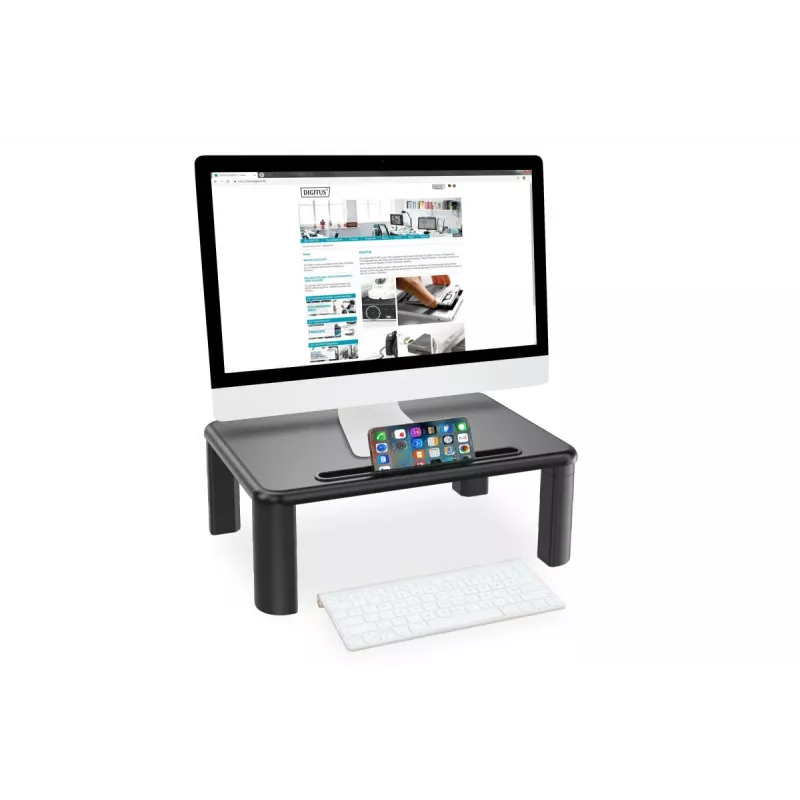DIGITUS regulējams galda monitora paaugstinātājs 400x280x143mm; maksimālā slodze līdz 10 kg