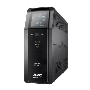 APC Back-UPS Pro 1600VA/960W tornis, 230V, 8x IEC C13, sinusoida, AVR, USB A+C, LCD, nomaināms akumulators