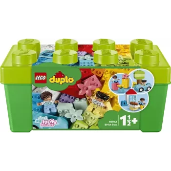 LEGO DUPLO ķieģeļu kaste 10913 — 65 krāsainu būvēšanas bloku komplekts mazuļiem, vecums 1.5+