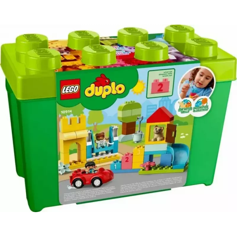 LEGO DUPLO 10914 Deluxe klucīšu kastīte, 85 detaļas, no 1,5 gadiem