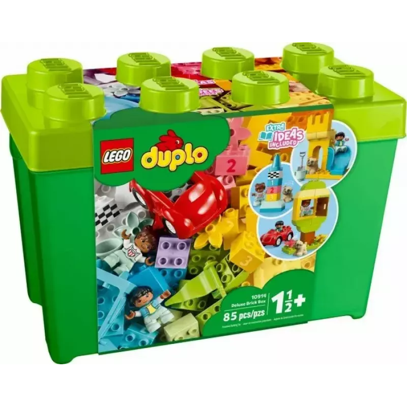 LEGO DUPLO 10914 Deluxe klucīšu kastīte, 85 detaļas, no 1,5 gadiem