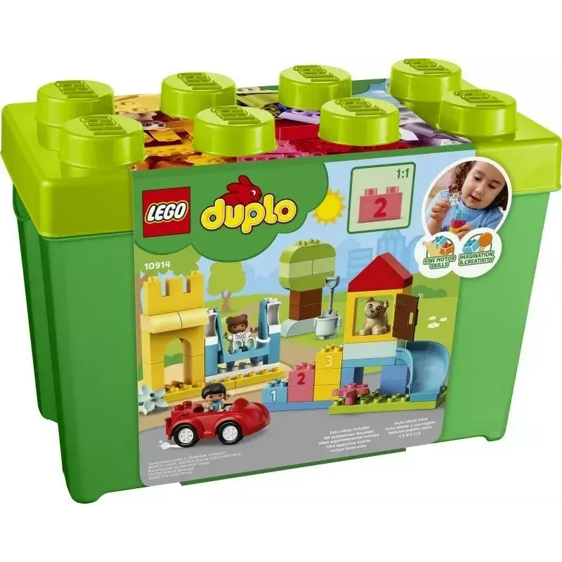 LEGO DUPLO 10914 Deluxe klucīšu kastīte, 85 detaļas, no 1,5 gadiem