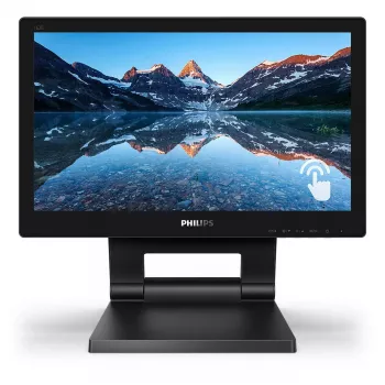 Philips 162B9T/00 datora monitors 39,6 cm (15,6 collas) 1366 x 768 pikseļi HD LCD skārienekrāns Melns