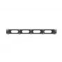 Kabeļu pārvaldības panelis LANBERG AK-1205-B, 1U metāls, 19 collas (482.6 mm) platums, 80 mm dziļums, melns