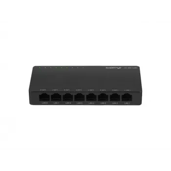 LANBERG Switch Dsp2-1008-12v 8x 1gb/s Nepārvaldāms Gigabit Ethernet Galddators 12V