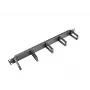 Kabeļu pārvaldības panelis LANBERG AK-1202-B, 1U, 19 collas (482.6 mm) platums, dziļums 78.7 mm, melns