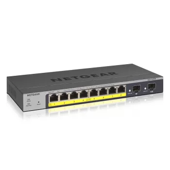 NETGEAR GS110TP pārvaldāms L2/L3/L4 Gigabit Ethernet (10/100/1000) PoE komutators, pelēks