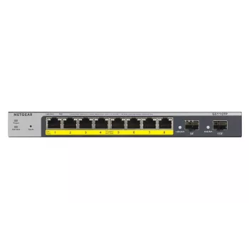 NETGEAR GS110TP pārvaldāms L2/L3/L4 Gigabit Ethernet (10/100/1000) PoE komutators, pelēks