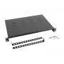 LANBERG Fiksētais plaukts - 19 inch 1U/483x300mm Maksimālā slodze līdz 25kg Melns