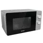 Solo mikroviļņu krāsns Gorenje MO20E1S — 20 L, 800 W, rotācijas vadība, 270 mm pagrieziena galds, nerūsējošais tērauds/melns