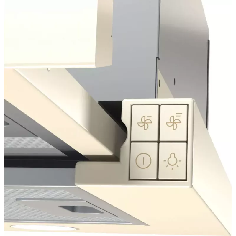 Iebūvējamā tvaika nosūcēja iekārta Gorenje BHP62CLI, alumīnija filtrs, trokšņa līmenis: D