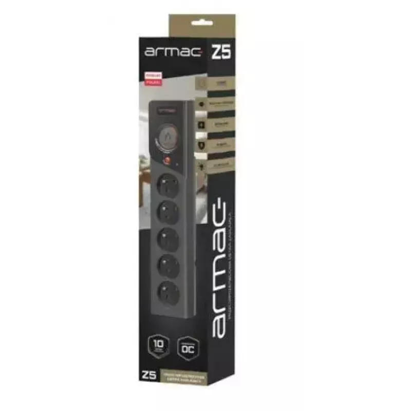 Pagarinātājs ARMAC Z5 1.5M — 5×230V ligzdas, 10A