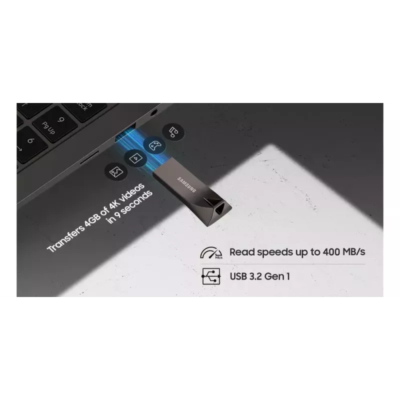 Samsung MUF-256BE USB zibatmiņa 256 GB USB Type-A 3.2 Gen 1 (3.1 Gen 1) Pelēka