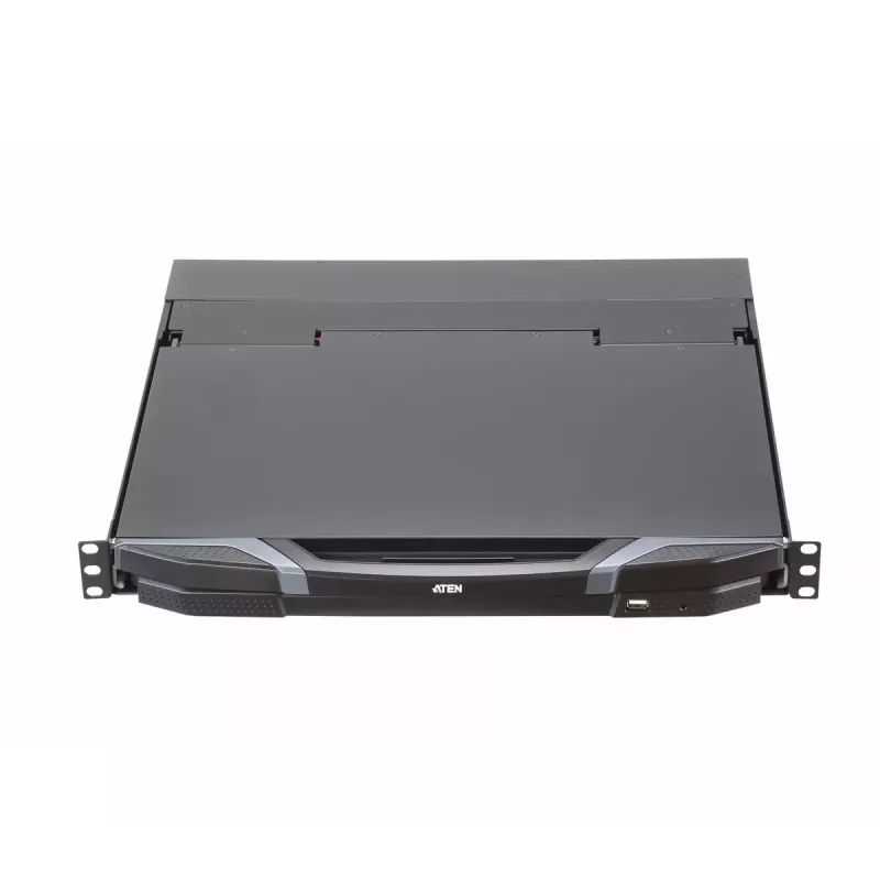 ATEN CL3800NW 18,5 collu divu sliežu LCD KVM konsole ar HDMI/DVI/VGA