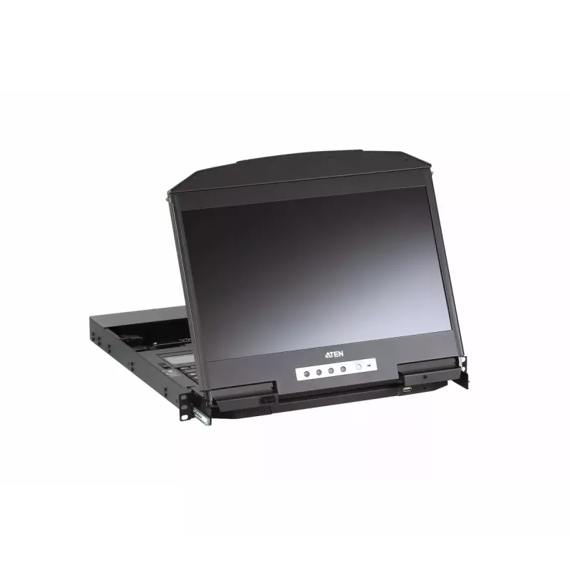 ATEN CL3800NW 18,5 collu divu sliežu LCD KVM konsole ar HDMI/DVI/VGA
