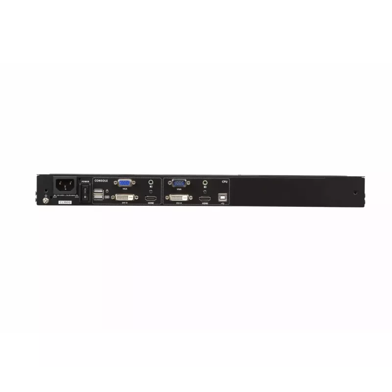 ATEN CL3800NW 18,5 collu divu sliežu LCD KVM konsole ar HDMI/DVI/VGA