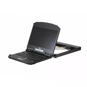 ATEN CL3800NW 18,5 collu divu sliežu LCD KVM konsole ar HDMI/DVI/VGA