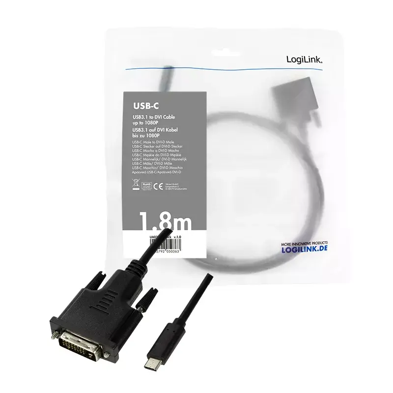 USB grafiskā adaptera LogiLink UA0331 Melns