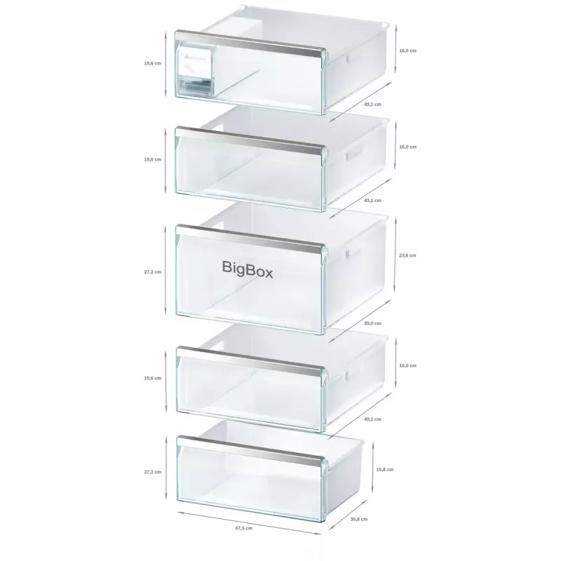 Brīvstāvošs saldētājs Bosch Serie 6 GSN54AWDV — 328 L neto, NoFrost, FastFreeze, LED displejs, Balts