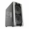 Korpuss IBOX Chiron ZH68 Gaming, ATX Midi-Tower, EATX atbalsts, melns, sānu logs, apgaismojums