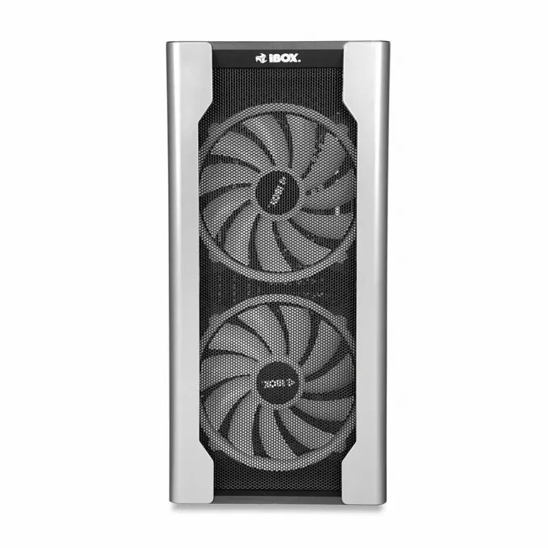 Korpuss IBOX Chiron ZH68 Gaming, ATX Midi-Tower, EATX atbalsts, melns, sānu logs, apgaismojums