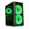 Korpuss IBOX Chiron ZH68 Gaming, ATX Midi-Tower, EATX atbalsts, melns, sānu logs, apgaismojums