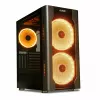Korpuss IBOX Chiron ZH68 Gaming, ATX Midi-Tower, EATX atbalsts, melns, sānu logs, apgaismojums