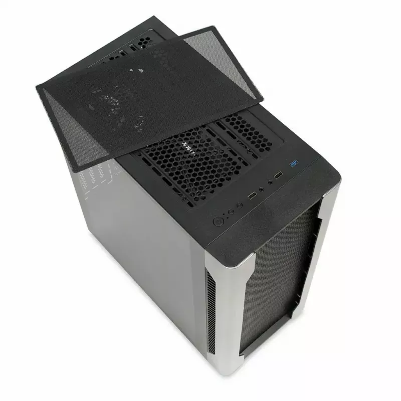 Korpuss IBOX Chiron ZH68 Gaming, ATX Midi-Tower, EATX atbalsts, melns, sānu logs, apgaismojums