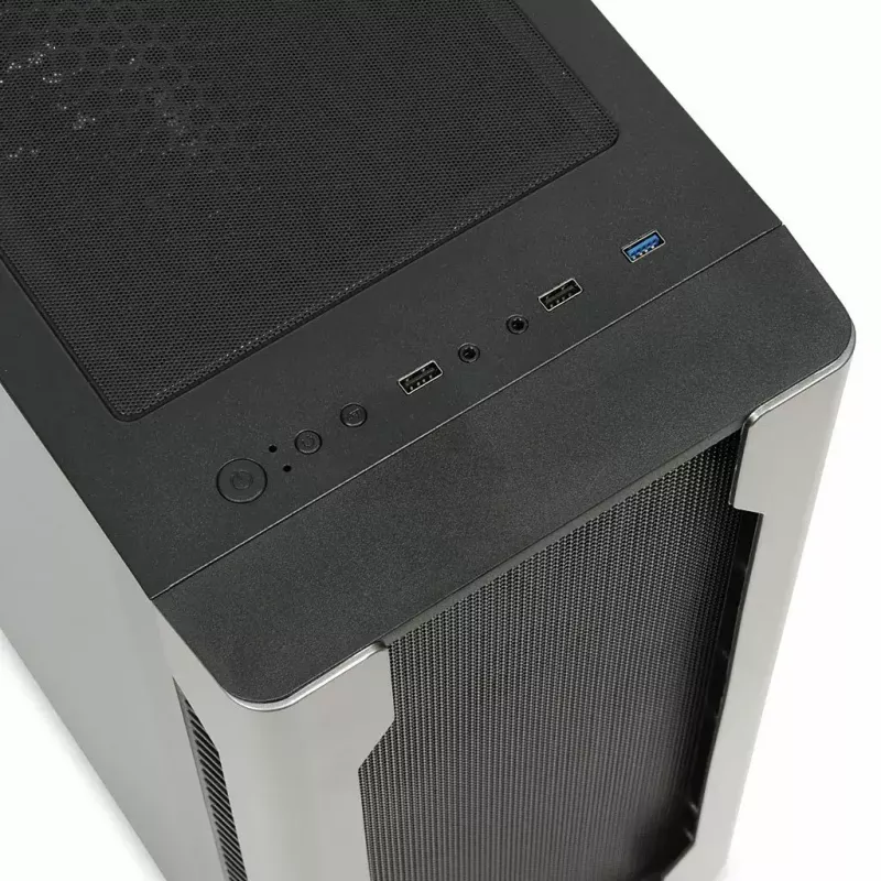 Korpuss IBOX Chiron ZH68 Gaming, ATX Midi-Tower, EATX atbalsts, melns, sānu logs, apgaismojums