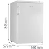 Vertikālais saldētājs Gorenje F492PW — 82 L, balts, 4 zvaigznes, labās puses eņģes, 165 kWh/gadā