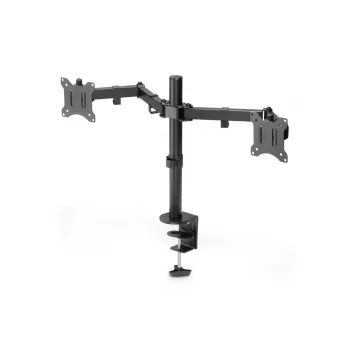 DIGITUS Universāls divu monitoru stiprinājums ar skavu 17-32 collām 2x 8 kg (maks.) Melns