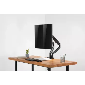 DIGITUS Universāls Divu Monitoru Stiprinājums Gāzes Atsperes Skava 17-32 collas 2x 9 kg